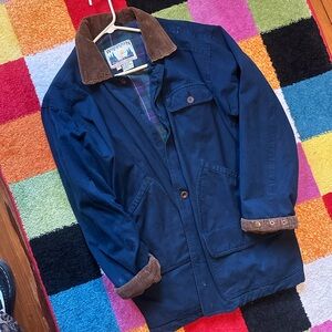 Brown and Blue Men's Jacket